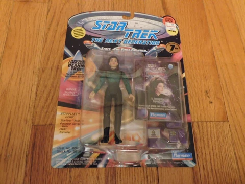 Vintage Playmates Star Trek TNG 7th Season Deanna Troi Commander Figure MOC NRFB Cover