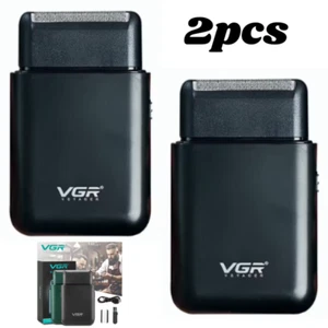 VGR Electric Shaver Beard Trimmer Professional Mini Shaver Trimmer Portable - Picture 1 of 10