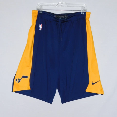 Authentic UTAH JAZZ Nike Dri-Fit NBA Basketball Game Shorts Mens XXL Length +2 Cover