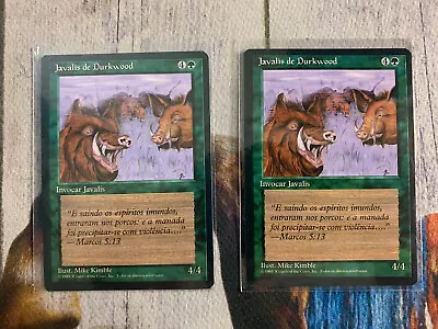 MTG 1x Portuguese FBB 4th Edition Durkwood Boars (2 Available) - Image 1 of 2