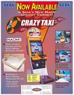 Crazy Taxi par Sega Arcade Flyer / Brochure / Annonce - Rare armoire verticale