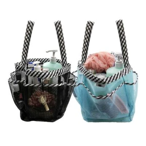 2 Pack Mesh Shower Caddy Quick Dry Shower Tote Bag Hanging Toiletry With 2 Handl - Picture 1 of 6