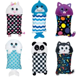 Peluche Cuscino 2 in 1 per Bambini con fodera fantasia Animali Soffice Gioco TOP - Foto 1 di 12
