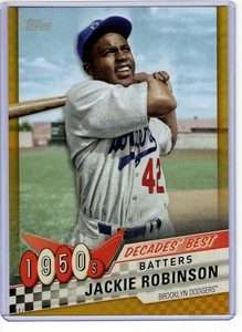 Jackie Robinson 2020 Topps Decades Best 5x7 Gold #DB-16 /10 Dodgers 