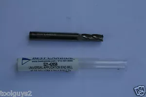 BEST CARBIDE 4 FLUTE UNIVERSAL APPLICATION 17/64"(.2656) END MILL "NEW" - Picture 1 of 2