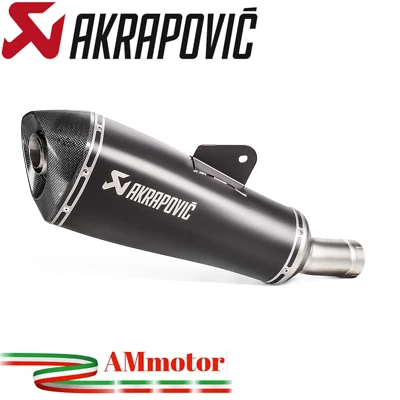 Akrapovic Bmw R 1200 R 2015 Terminale Di Scarico Moto In Titanio Nero Omologato Foto 1 de 3