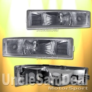 FOR CHEVY ASTRO VAN CLEAR CHROME BUMPER SIGNAL CORNER LIGHTS DIRECT FIT - Picture 1 of 1