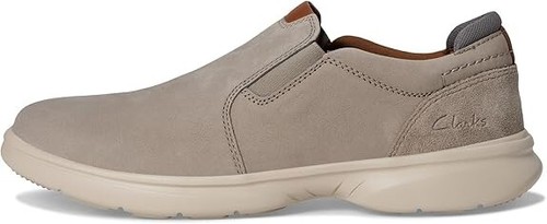 Clarks uomo * Bradley Ease grigio nabuk slip on ammortizzazione * UK 7 8 9 10 G