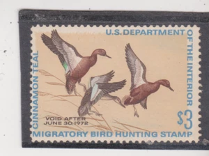 Scott # RW38 MNH Disturbed Gum $3 Federal Duck Hunting Permit Stamp Cat $42. - Picture 1 of 2