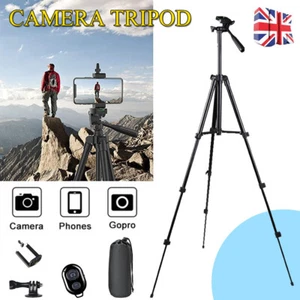 Tripod Stand Mount For Digital Camera Camcorder Phone Holder iPhone DSLR SLR UK - Picture 1 of 17