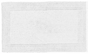 Batex WC Vorleger Toilettenvorleger Badematte Bad Teppich 65x55cm Duo-Flor weiß - Bild 1 von 1