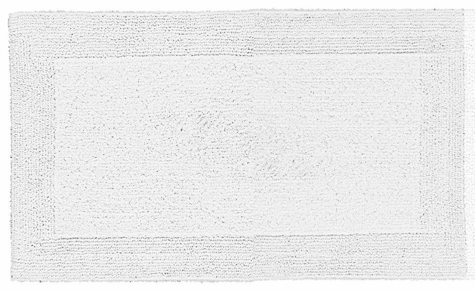 Batex WC Vorleger Toilettenvorleger Badematte Bad Teppich 65x55cm Duo-Flor weiß - Bild 1 von 1