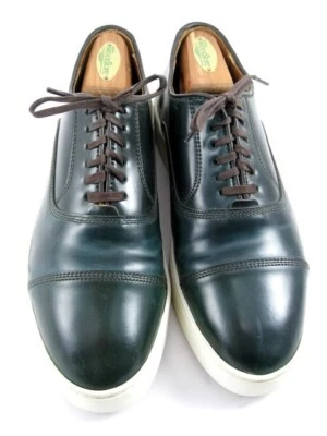 Allen Edmonds "PARK AVENUE 2.0" Oxford Sneakers 7 D Green SHELL CORDOVAN (503N) - Image 1 of 4