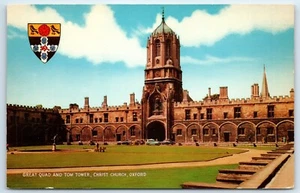 Postcard Oxford Great Quad and Tom Tower Christ Church Oxfordshire England - Picture 1 of 2
