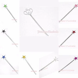 Fairy Princess Cinderella Sparkle Starry Angel Wands Accessory Costume For Girls - Picture 1 of 9