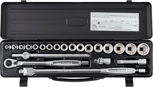 TONE Socket Wrench Set CX3172BK 9.5mm 3/8" Black 24 Pieces New - Picture 1 of 6
