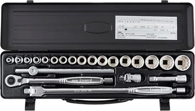 TONE Socket Wrench Set CX3172BK 9.5mm 3/8" Black 24 Pieces New - Image 1 of 4