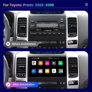RADIO 2 DIN 9" PER TOYOTA LAND CRUISER PRADO 120 BLUETOOTH NAVIGATORE 1/16 - Imagen 1 de 5
