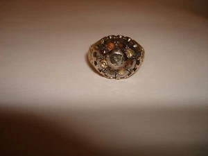 Viktorianisches Sammlerstück schöner Siegelring Rosenschliff Diamant 14 K Gold Größe 7,25 - Bild 1 von 12