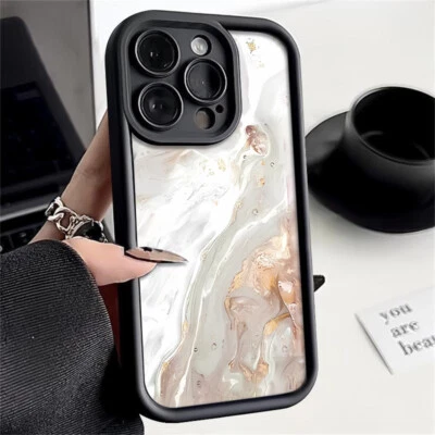 Marble For iPhone 16 Pro Max Plus 15 14 13 12 11 XS XR 8 7 Silicone Case Cover - Image 1 of 4