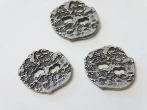 3 Stück Trachtenknöpfe Metall Knöpfe Zierknöpfe gehämmert d=25 mm TK-IV-133 - Bild 1 von 3