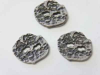 3 Stück Trachtenknöpfe Metall Knöpfe Zierknöpfe gehämmert d=25 mm TK-IV-133 - Bild 1 von 3