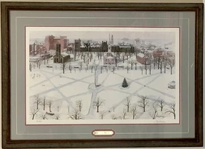 Tony Falcone Olde New Haeven 1982 Lithographie signiert Nummer limitierter Druck 91/350 - Bild 1 von 12