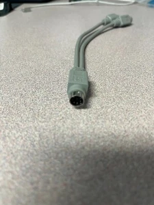 8-inch PS/2 Mouse & Keyboard Splitter Cable 6-Pin Male to Two 6-Pin Females - Picture 1 of 3