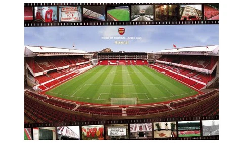 ARSENAL STADIUM HIGHBURY Home of Football Since 1913 Gunners EPL 25x35 POSTER Cover