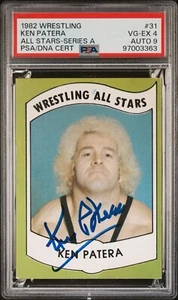 KEN PATERA PSA 4 AUTO 9 1982 Wrestling All Stars POP 2 Rookie Series A Signed 🔥 - Picture 1 of 2