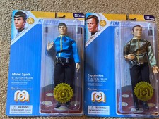 Dress Uniform KIRK And Spock 8 inch Star Trek Action /Marty Abrams / Mego FIGURE