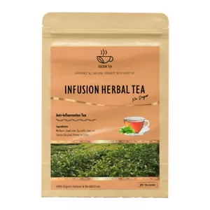 GoldenCha tea 100 teabags Natural Herbal Tea / 5 packs - Picture 1 of 4