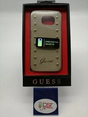 Cover Case GUESS per Samsung Galaxy S6 custodia rigida ORO con Borchie - Immagine 1 di 2