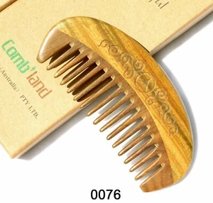 AU Collection Fragrant Sandalwood No-static Wide Teeth Curly Thick Hair Comb 076 - Picture 1 of 3