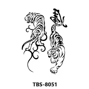 Temporary Fake Tattoo Stickers Animal Tiger Newest Waterproof Arm Body Art - Picture 1 of 1