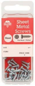 Hillman No. 12 x 3/4in. L Phillips Zinc-Plated Steel Sheet Metal Screw 60 10PK - Picture 1 of 1