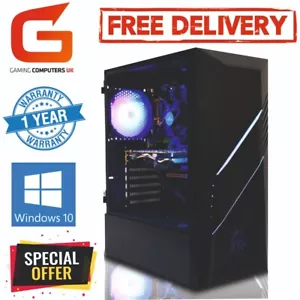 Gaming PC COMPUTER Core i7 32GB 480GB + 2TB RTX 3050 Win10 FREE DELIVERY - Picture 1 of 10