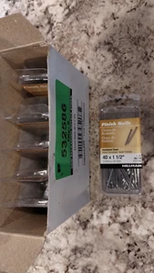 NEW LOT of 6 Hillman Finish Nails 2oz. Size 4D x 1-1/2" 532586 - Picture 1 of 3