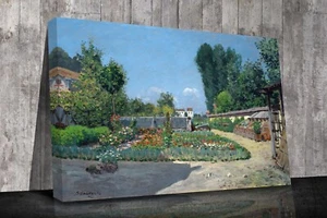 Alfed Sisley The Kitchen Garden Canvas print wall art framed or print only - Picture 1 of 5