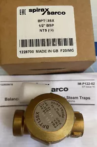 1 Stück Spirax Sarco druckausgeglichener Dampffalle BPT13SX 1/2'' DN15 - Bild 1 von 5