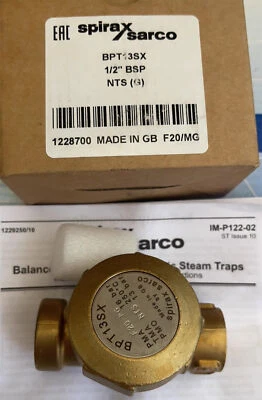 1 pieza NUEVA Trampa de Vapor Spirax Sarco Presión Equilibrada BPT13SX 1/2"" DN15 - Imagen 1 de 4