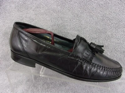 Mocasines sin cordones Towncraft cuero negro borla falda escocesa puntera para hombre US9,5 M Foto 1 de 4