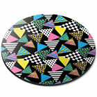 Round Mouse Mat - Beautiful Retro Pattern 80's Funky Office Gift #14224