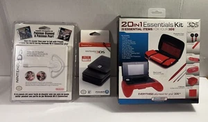 NUOVO Nintendo DS/3DS - 3 BOX BUNDLE (Custodia, Cuffie, 20in1 Essentials Kit - Nuovo con scatola - Foto 1 di 11