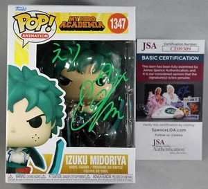 DAIKI YAMASHITA SIGNED IZUKU MIDORIYA FUNKO POP FIGURE MY HERO ACADEMIA +JSA COA - Picture 1 of 2