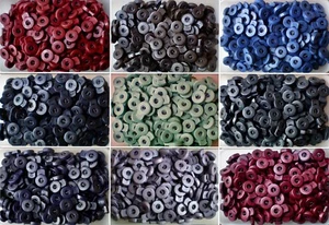 Toggles Red Blue Brown Grey Round Spring Loaded Cord Lock Stop End Stopper - Picture 1 of 35