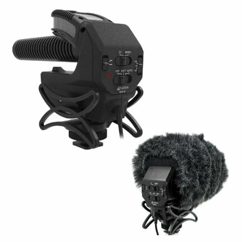 Azden SMX-30 Powered Stereo/Mono Shotgun Video Microphone with Windshield Cover - Image 1 of 1