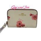 Coach Zip Around Coin Case With Multi Floral Print