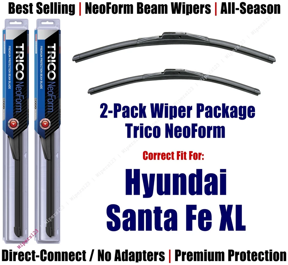 Limpiaparabrisas NeoForm súper premium de 2 paquetes para Hyundai Santa Fe XL 2019+ - 16260/160 Foto 1 de 1