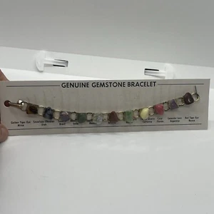 Pulsera de piedras preciosas genuinas - Imagen 1 de 8